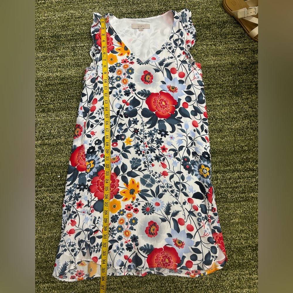 Loft floral sleeveless dress - Picture 3 of 6